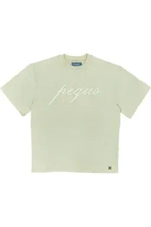 PEQUS T-Shirt Front Logo weiß L