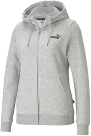 PUMA Sweatjacke Damen Kapuzenjacke ESS Small Logo FZ Hoodie FL 586811 grau S