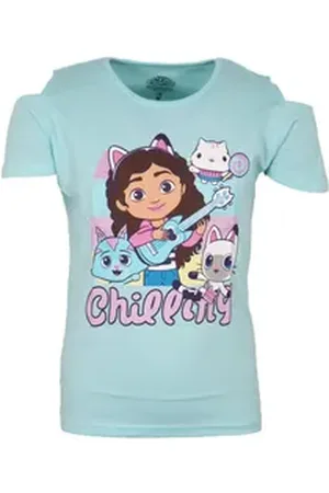 Gabbys Dollhouse Print-Shirt Gabbys Dollhouse Mädchen Kinder T-Shirt Shirt 100% Baumwolle, Gr. 104 bis 134 blau 110