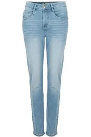 ROADSIGN Wirkhose Denim Sky (1, 1-tlg., 1) klassisches Denim-Design mit perfektem Sitz blau 44