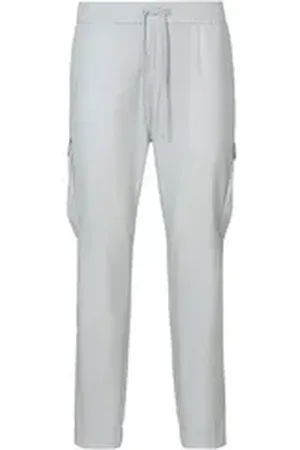 HUGO BOSS Cargohose T_Urbanex-CargoLight mit elastischem Bund und Kordelzug grau 52