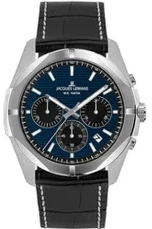 Jacques Lemans Quarzuhr Chronograph Melbourne 10 Bar Wasserdicht blau