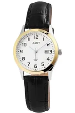 Just Watch Quarzuhr Thelma Damenuhr mit Echtlederarmband, 5 ATM, schwarz