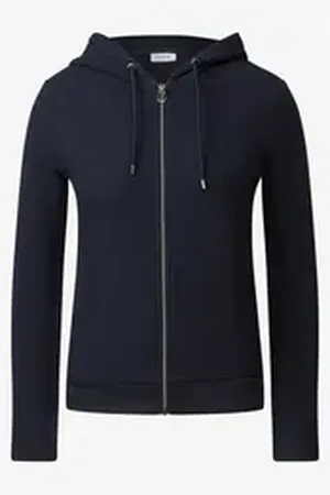 CECIL Hoodie Kapuzenjacke (1-tlg) blau S