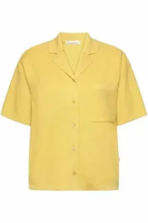Knowledge Cotton Apparal Poloshirt Racking Stitch Short Sleeved Shirt M