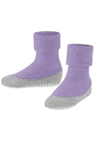 Falke Kinder Hausschuhe Cosyshoe Minis SO CP 11199 Hausschuh blau|lila 23-24 EU