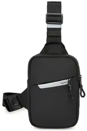 Kono Umhängetasche Herren Brusttasche Herren Sling Bag, Crossbody Bag schwarz