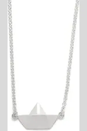 DUR Kette mit Anhänger Schmuck: Kette "Boot" 925er Sterlingsilber, matt K2847