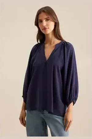 Seidensticker Tunika Schwarze Rose blau 34