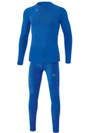 Erima Unterziehshirt Kinder Thermo-Unterwäsche Set Premium blau 164
