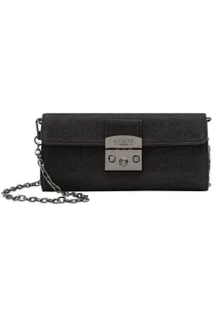 L.Credi L. CREDI Clutch Nadi, Polyurethan schwarz