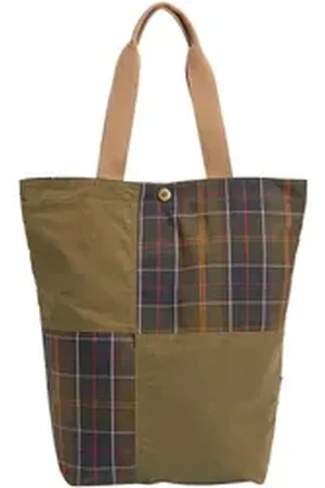 Barbour Reisetasche Tragetasche Patchwork grün