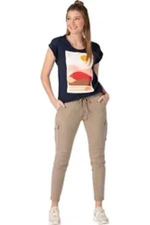 Timezone Slim-fit-Jeans Slim MalikaTZ 7/8 aus Baumwolle beige W 27