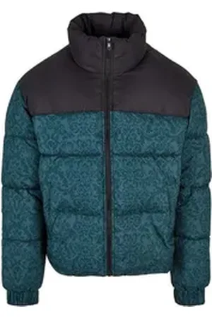 Urban classics Sweatjacke Urban Classic Aop Retro Jacke Winterjacken Herren Polyester grün 2XL