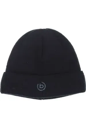 Bugatti Strickmütze Polyacrylkopfbedeckung (1-St) blau