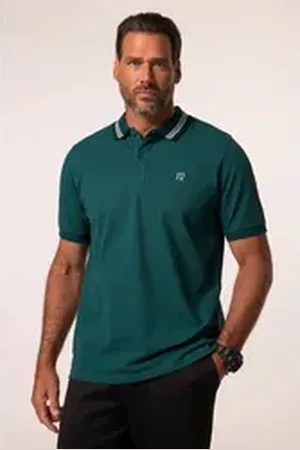 JP 1880 Poloshirt Poloshirt FLEXNAMIC® Outdoor Halbarm blau|grün 7XL