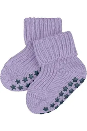 Falke Haussocken Cotton Catspads (1-Paar) mit rutschhemmendem Noppendruck lila 62-68