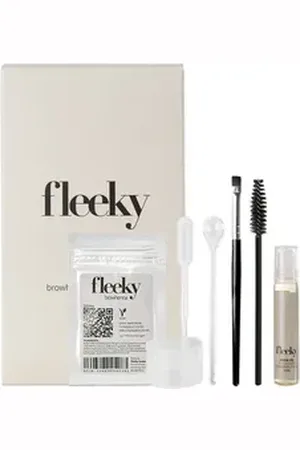 Fleeky Augenbrauen-Farbe Browhenna Kit - Augenbrauen Haar- und Hautfärbeset, Vegan & Tierversuchsfrei Mini