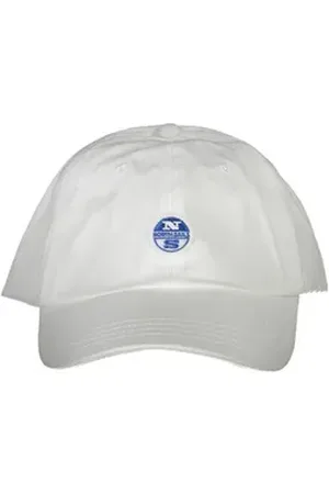 North Sails Strickmütze Weiße Herrenmütze mit Applikation und Logo für stilvollen Schutz