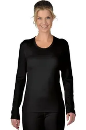 Trigema Longsleeve Sportshirt aus Merinowolle (1-tlg) schwarz XL