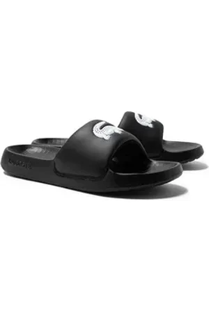 Lacoste Damen Badesandale Synthetisch Pantolette schwarz 39,5 EU