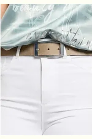Laura Scott Ledergürtel für Damen im zeitlos edlem Design aus Velour-Leder - NEW braun 85