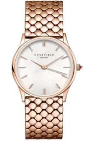 ROSEFIELD Quarzuhr Damenuhr Oval Rosegold OWGSR-OV02 goldfarben