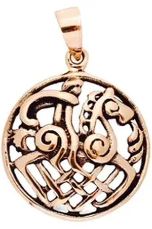 HOPLO Kettenanhänger Odin auf Sleipnir Pferd Reiter Anhänger Schmuck - Wikinger - 33x22mm