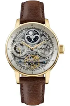 INGERSOLL 1892 Automatikuhr THE JAZZ AUTOMATIC Automatikuhr 100% Edelstahl 42 Jazz, Skelett braun