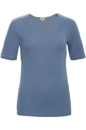 LIVING CRAFTS Sleepshirt ROOS GOTS zertifiziert blau XS