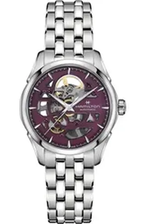 Hamilton Automatikuhr Jazzmaster Skeleton Lady Damen Automatikuhr lila