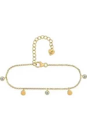 CAÏ CAÏ Silberarmband Caï Damen-Armband 925er Silber 3 Zirkonia, Modern goldfarben