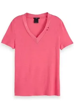 Scotch&Soda T-Shirt Damen T-Shirt V-Neck Tee 153815 rot XS