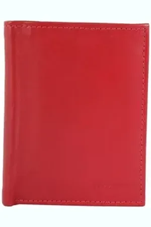 Akzent Geldbörse Niran Herren Geldbörse aus Echtleder, Hochformat, schwarz (Einzeln), Herren Geldbörse Hoch Echtleder rot