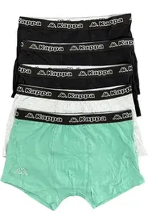 Kappa Boxershorts 5er Pack Herren Boxershort Unterhose Unterwäsche Gr. M - XXL (5er-Pack) mit Logo-Elastikbund schwarz L