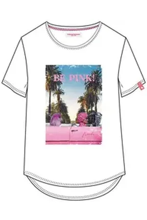 Frieda & Freddies Print-Shirt `BE PINK` weiß 36