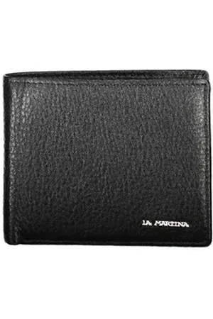 La Martina Geldbörse, Elegante Herrengeldbörse Schwarz mit Doppel-Kartenschlitzen und Logo