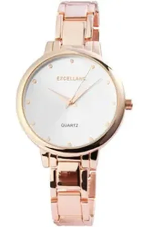 Excellanc Quarzuhr EX0179 Damenuhr mit Metallarmband, Damenuhr Metall