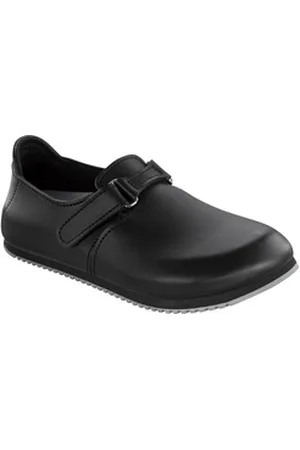 Birkenstock Clog Linz Superlauf, Naturleder, schwarz Pantolette