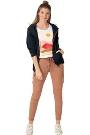 Timezone Slim-fit-Jeans Slim MalikaTZ 7/8 aus Baumwolle braun W 33