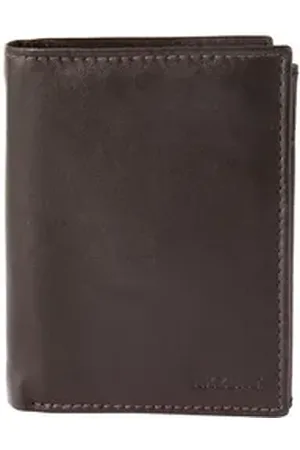 Akzent Geldbörse Akim Herren Geldbörse aus Echtleder in schwarz. Format 9 x (Einzeln), Herren Geldbörse Hoch Echtleder braun
