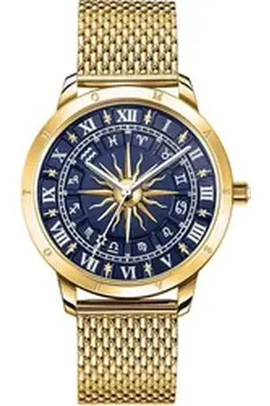 Thomas Sabo Quarzuhr GLAM SPIRIT ASTRO WA0352-264-209-33 MM, Armbanduhr, Damenuhr, Sternzeichen, Sterne, Astro goldfarben