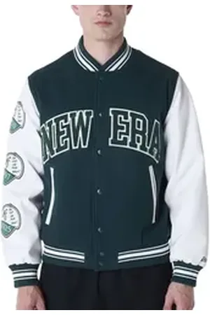 New Era Collegejacke Varsity College BRAND PATCHES grün S
