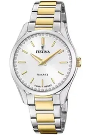 Festina Quarzuhr F20619/1 Damen-Uhr Mademoiselle Analog Quarz mit Edelstahl-Armband