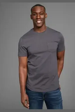 Bruno Banani Longshirt mit abgerundetem Saum grau 4XL (68/70)