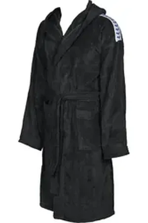 Arena Bademantel Bademantel Core Soft Robe 001756, Standardgröße, Baumwolle, Ohne Verschluss schwarz L
