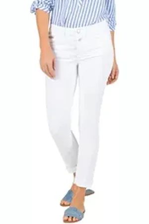 Timezone Slim-fit-Jeans SLIM NALITZ 7/8 mit Stretch weiß W 32