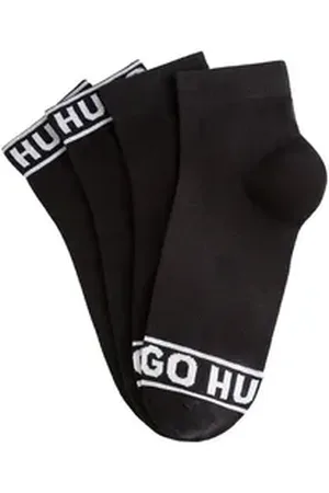 HUGO BOSS Freizeitsocken 2P SH LOGO CC W (Set, 2-Paar, 2er) mit Logobund schwarz 39-42