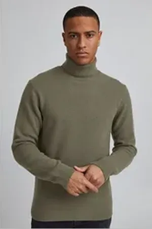Casual Friday Strickpullover Warmer Rollkragen Strick Pullover Basic Sweater KARL Karl roll neck bounty knit - H-4428 schwarz XL