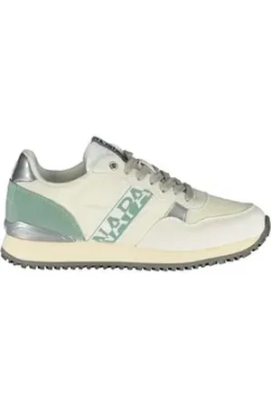 Napapijri Sneaker Damen Sportschuhe Weiß mit Kontrasten und 39 EU